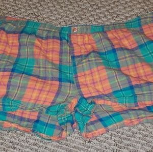 Tarea By Rue 21 Blue And Pink Plaid Womens XL Pajama Shorts